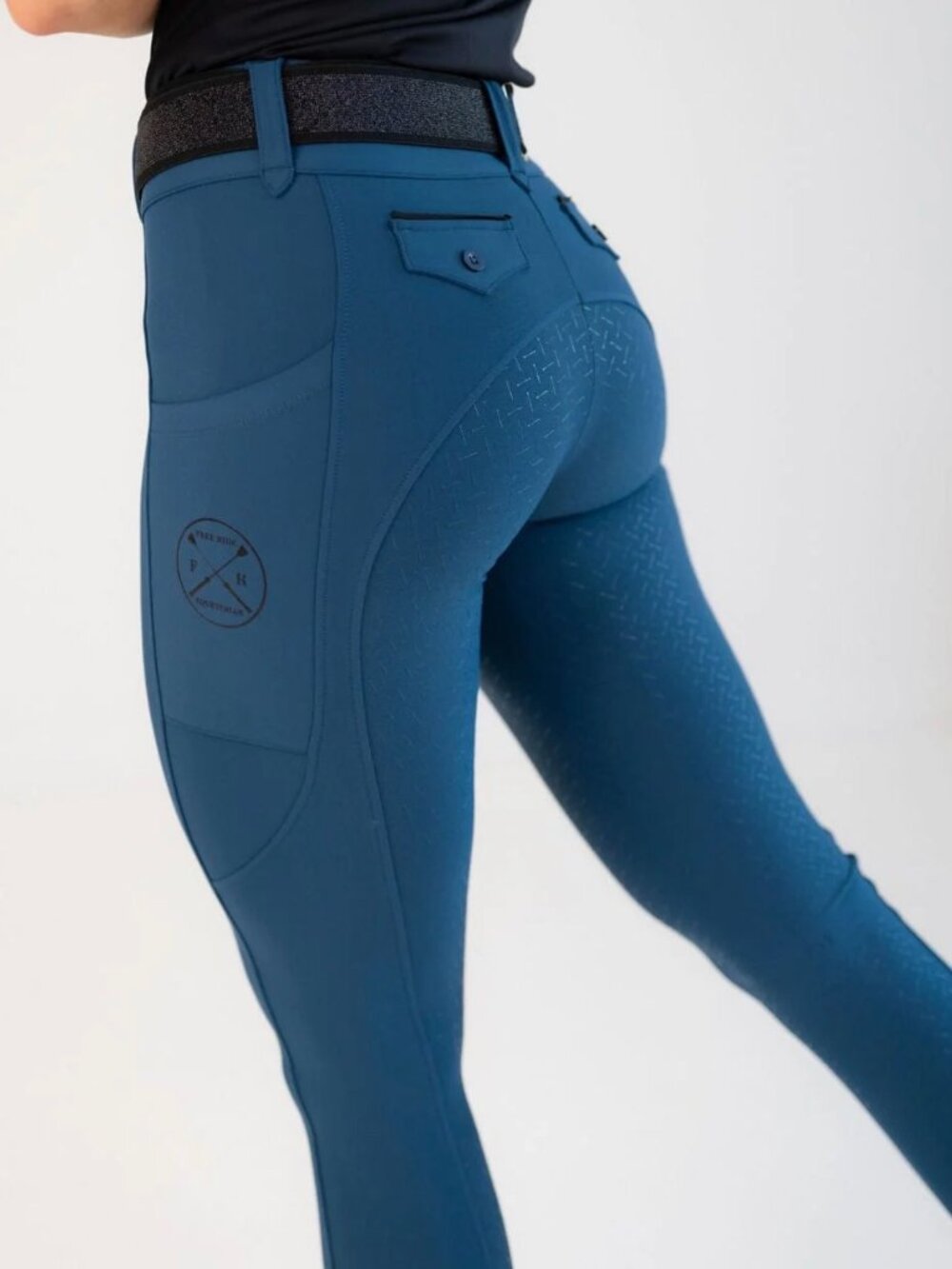 Free Ride Equestrian Lux Zip Breeches in Ocean Full Seat Women's - Size XXS - Picture 2 of 8